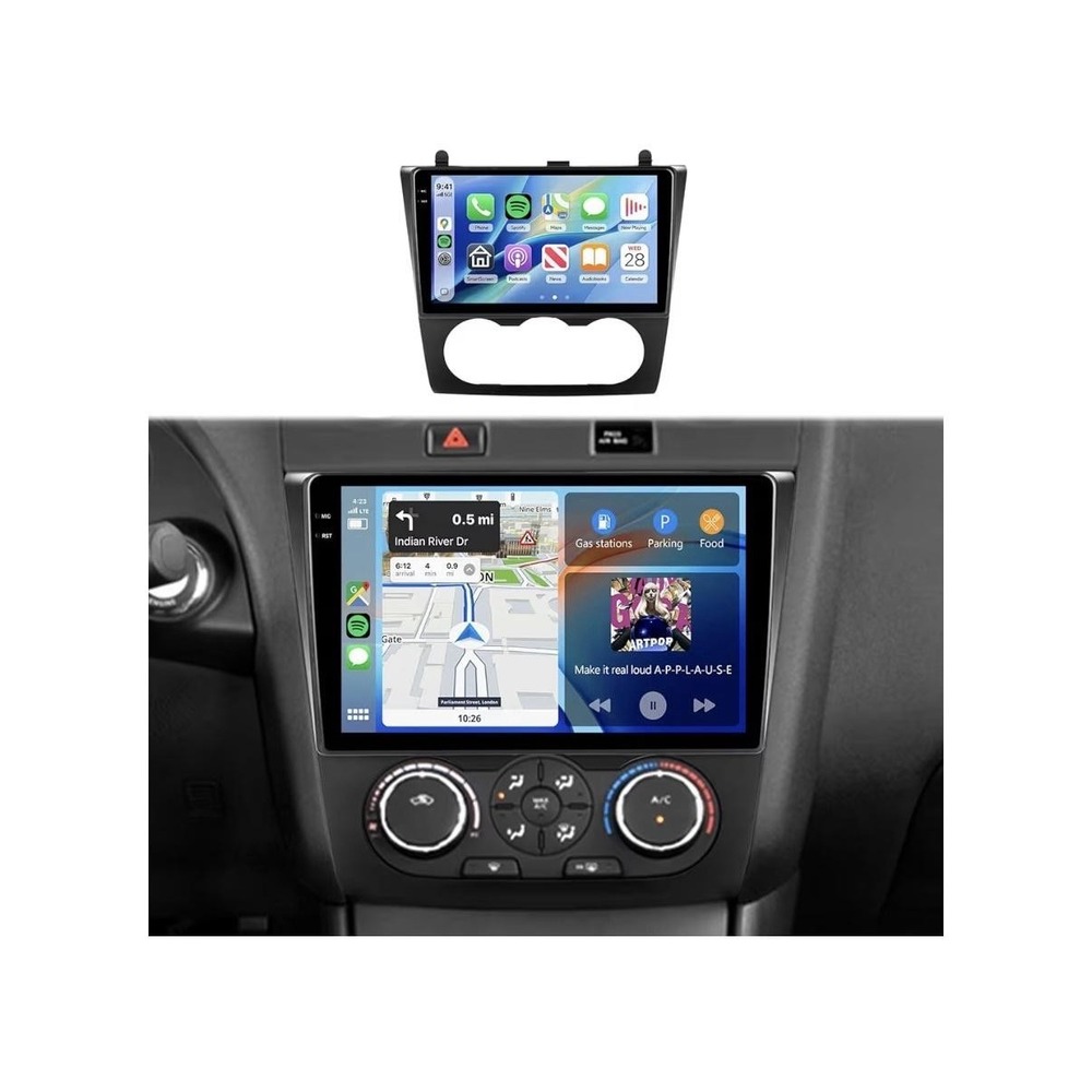 Android Car Stereo Nissan Teana Altima 2008-2012 Black 9in CarPlay Android Auto